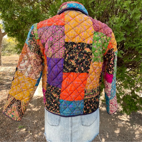 Vintage Reversible Quilted Patchwork Jacket - Picture 5 of 15